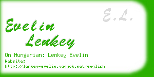 evelin lenkey business card